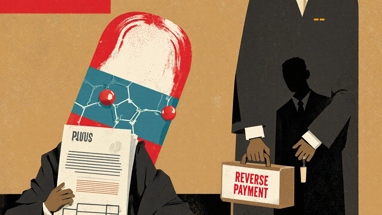 A generic molecule on trial as a brand company offers a secret payment to a lawyer.